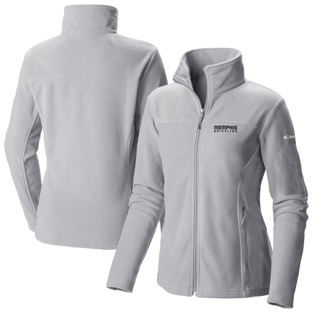Gray Memphis Grizzlies Women's Give & Go II Fleece Full-Zip Jacket | NBA