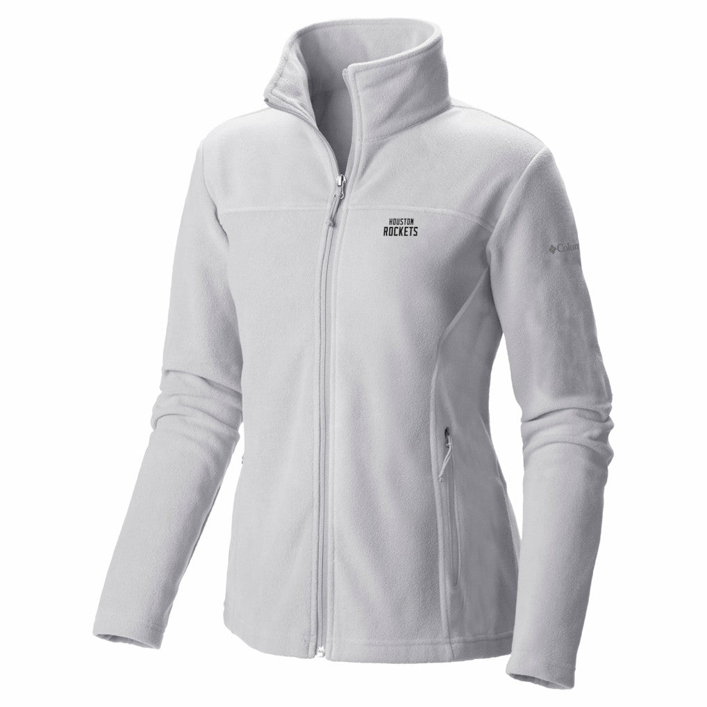 White Houston Rockets Women's Give & Go II Fleece Full-Zip Jacket sale | NBA