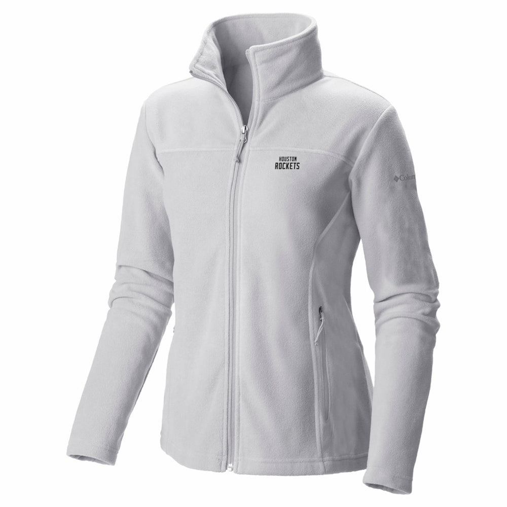 White Houston Rockets Women's Give & Go II Fleece Full-Zip Jacket sale | NBA