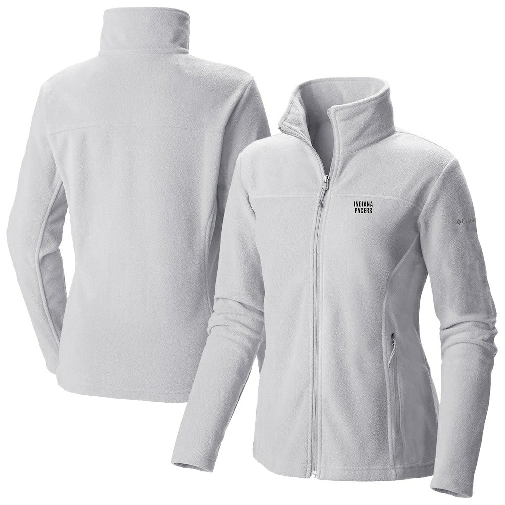 White Indiana Pacers Women's Give & Go II Fleece Full-Zip Jacket | NBA