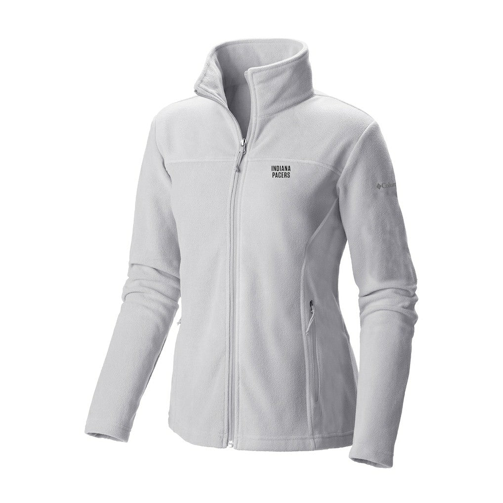 White Indiana Pacers Women's Give & Go II Fleece Full-Zip Jacket | NBA