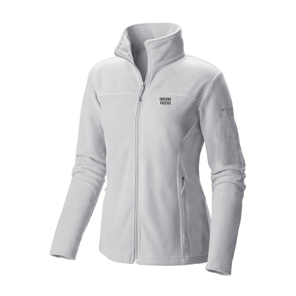 White Indiana Pacers Women's Give & Go II Fleece Full-Zip Jacket | NBA