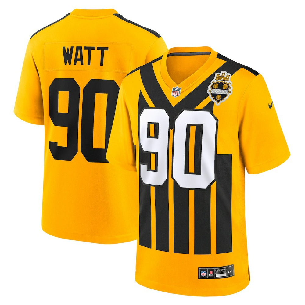Pittsburgh Steelers T.J. Watt  Alternate 1933 Throwback Game Jersey | NFL Outlet