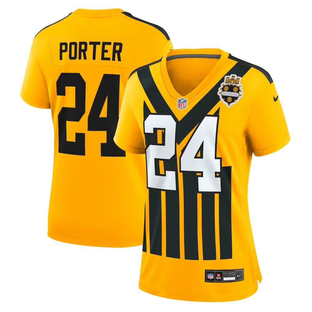 Pittsburgh Steelers Joey Porter Jr.  Women's Alternate 1933 Throwback Game Jersey | NFL On sale