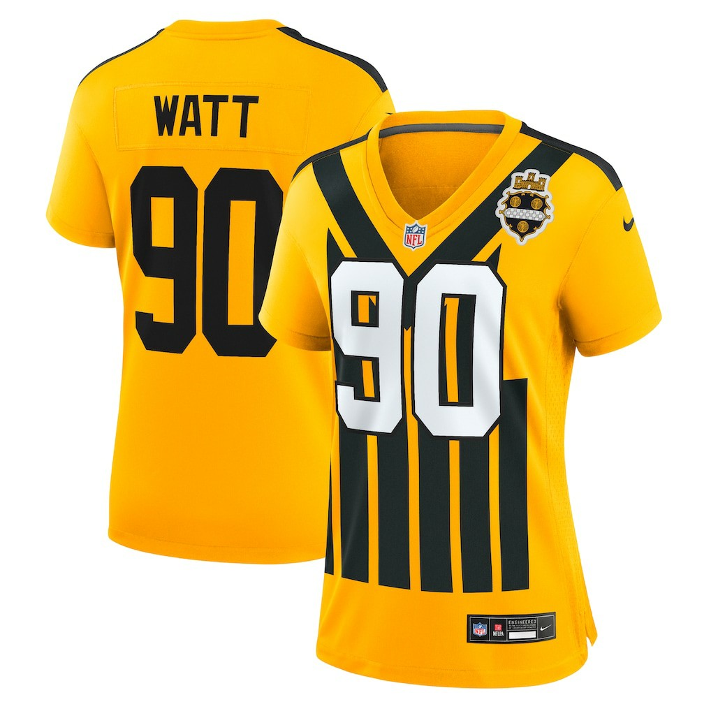 Pittsburgh Steelers T.J. Watt  Women's Alternate 1933 Throwback Game Jersey | NFL US