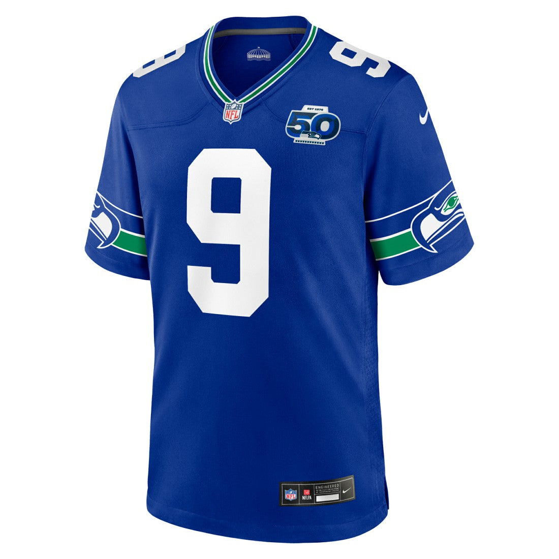 Seattle Seahawks Kenneth Walker III  Alternate 50th Season Game Jersey | NFL New