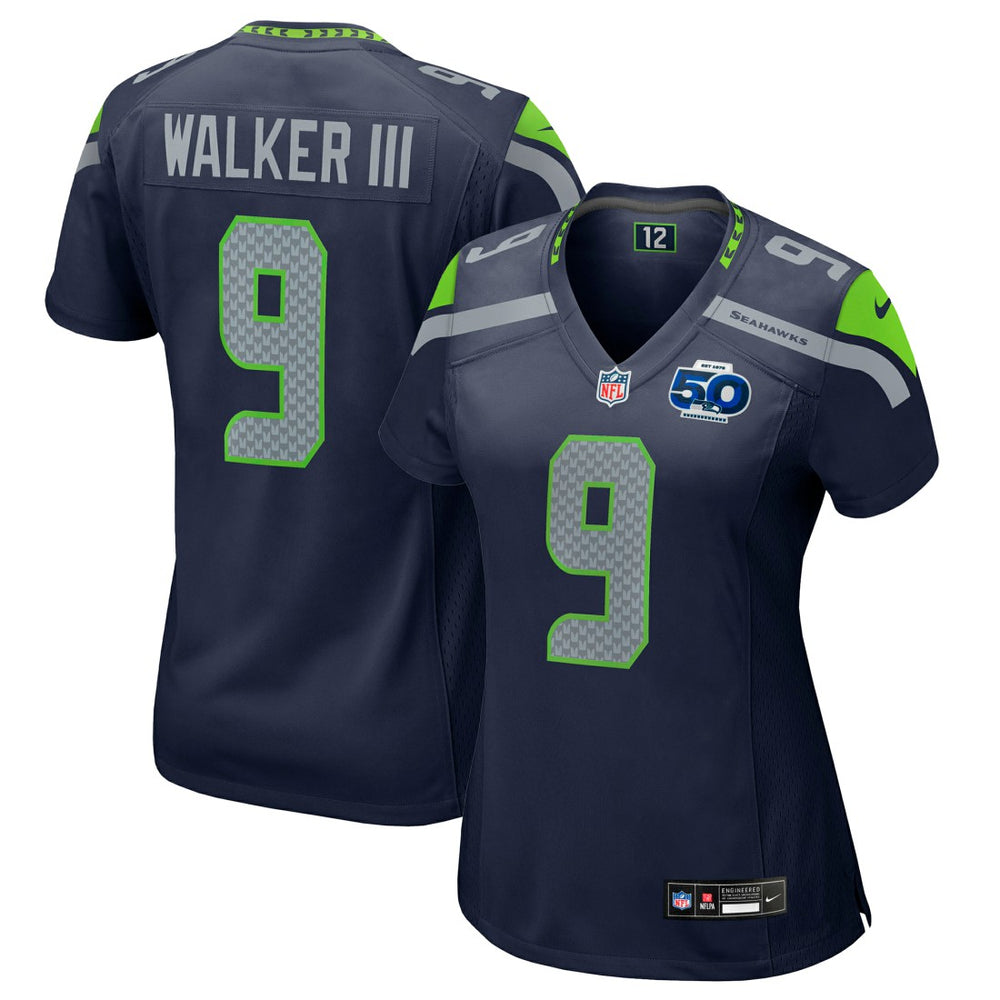 Seattle Seahawks Kenneth Walker III  Women's 50th Season Game Jersey | NFL Sale