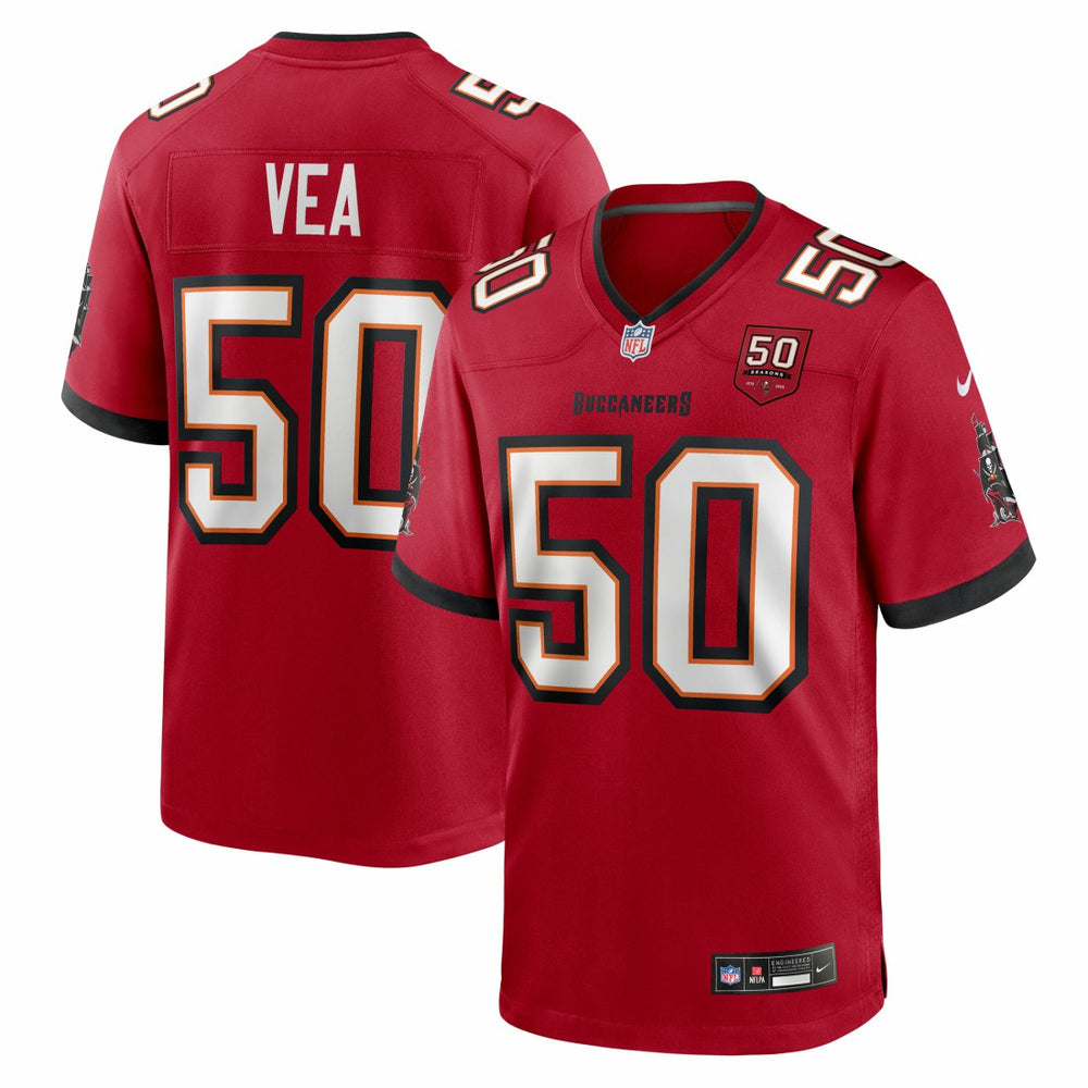 Tampa Bay Buccaneers Vita Vea  50th Season Team Game Jersey | NFL Hot