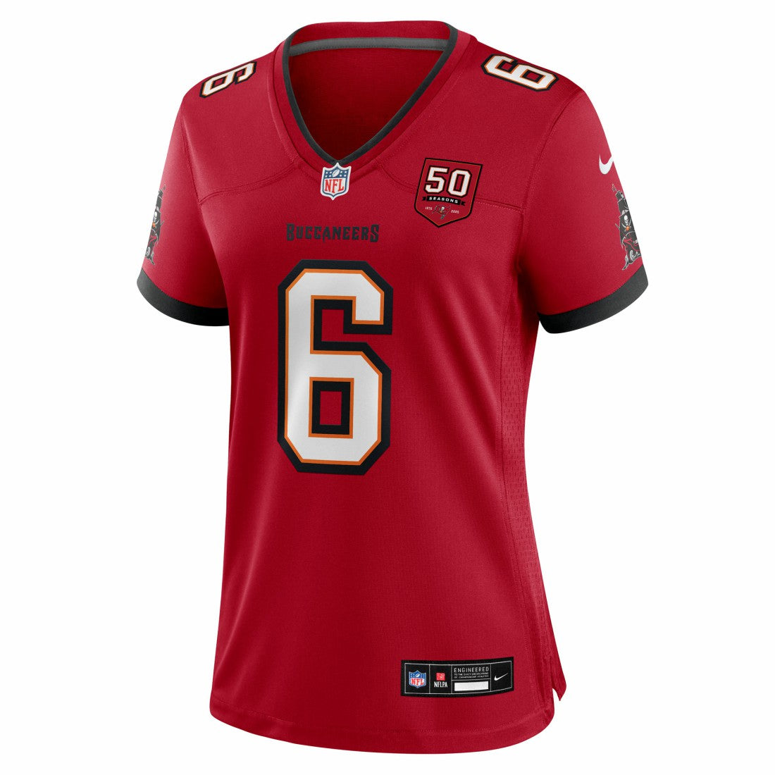 Tampa Bay Buccaneers Baker Mayfield  Women's 50th Season Team Game Jersey | NFL Discount