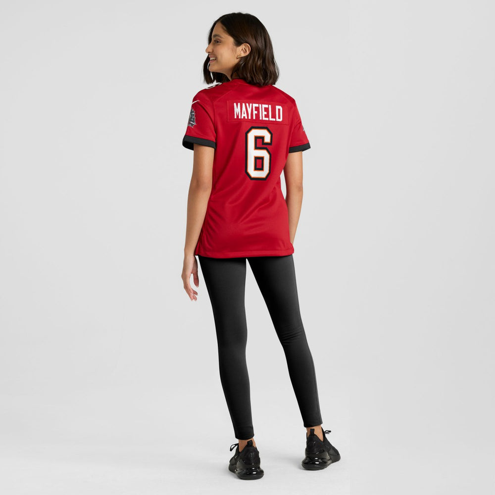 Tampa Bay Buccaneers Baker Mayfield  Women's 50th Season Team Game Jersey | NFL Discount