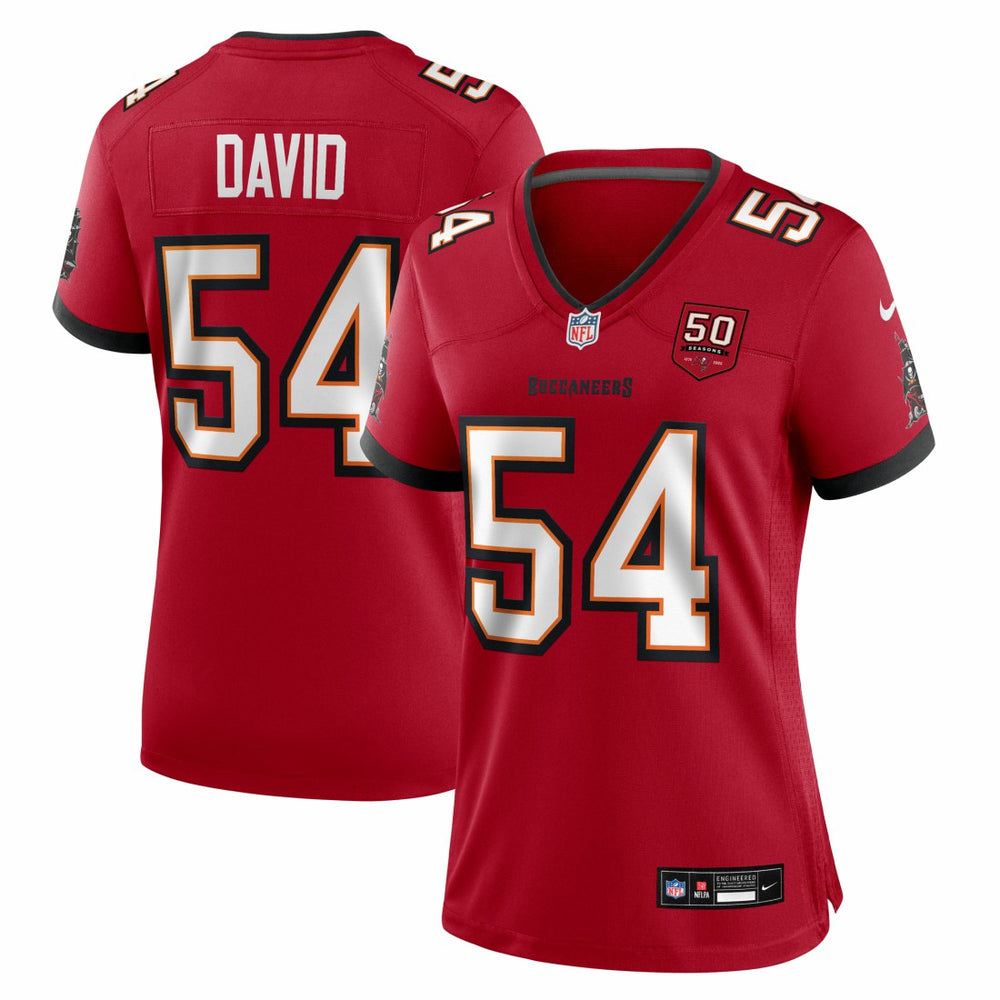 Tampa Bay Buccaneers Lavonte David  Women's 50th Anniversary Team Game Jersey | NFL Near me