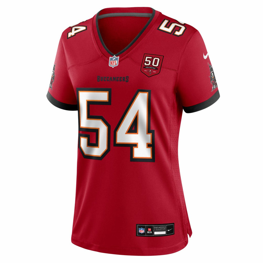 Tampa Bay Buccaneers Lavonte David  Women's 50th Anniversary Team Game Jersey | NFL Near me