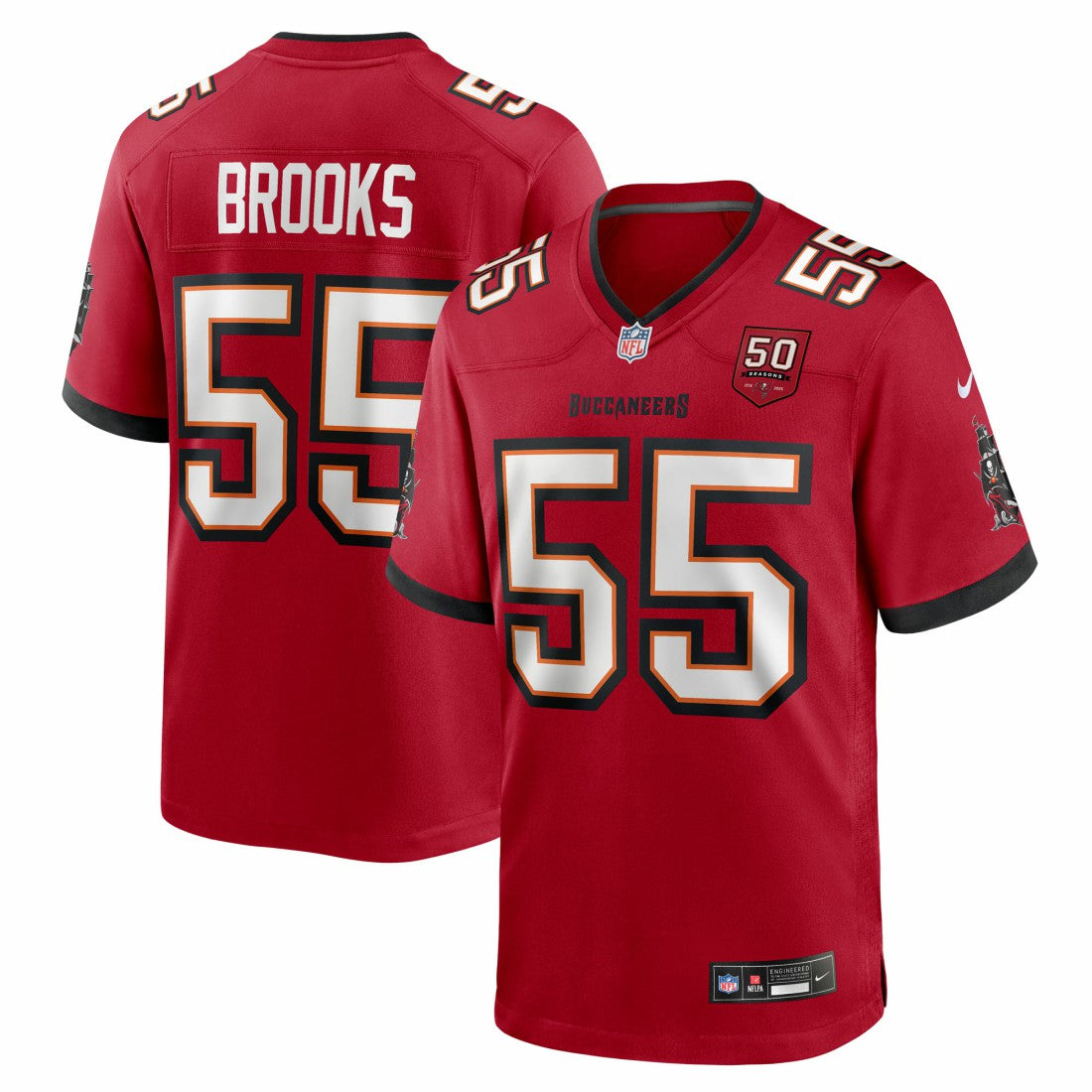 Tampa Bay Buccaneers Derrick Brooks  50th Season Team Game Jersey | NFL Online