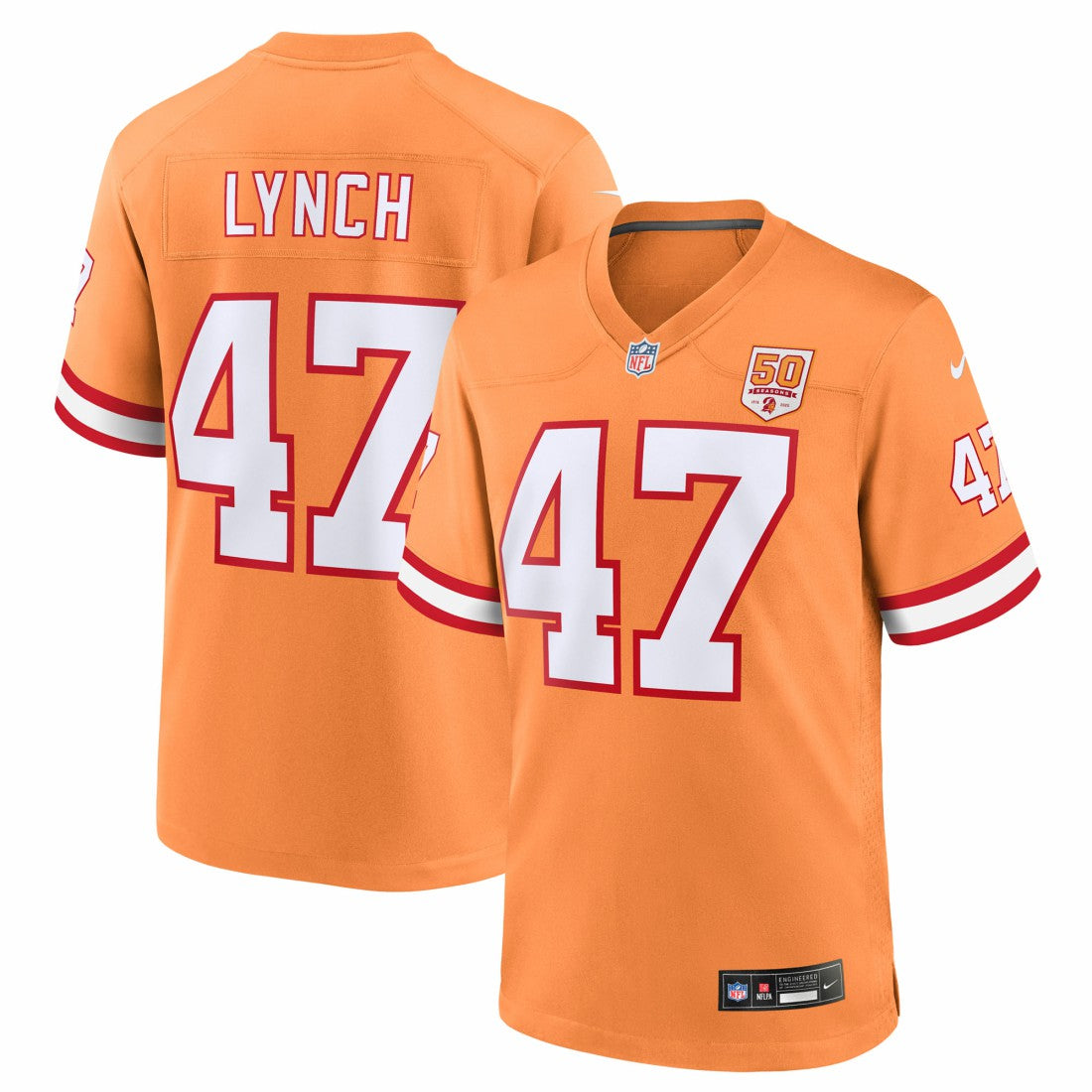 Tampa Bay Buccaneers John Lynch  50th Season Game Jersey | NFL Discount
