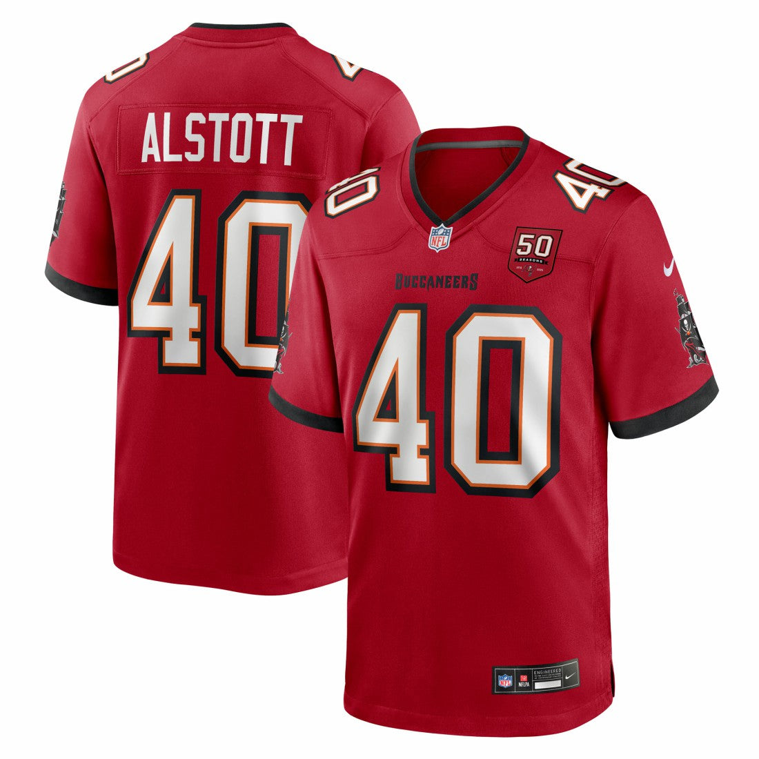 Tampa Bay Buccaneers Mike Alstott  50th Season Team Game Jersey | NFL On sale