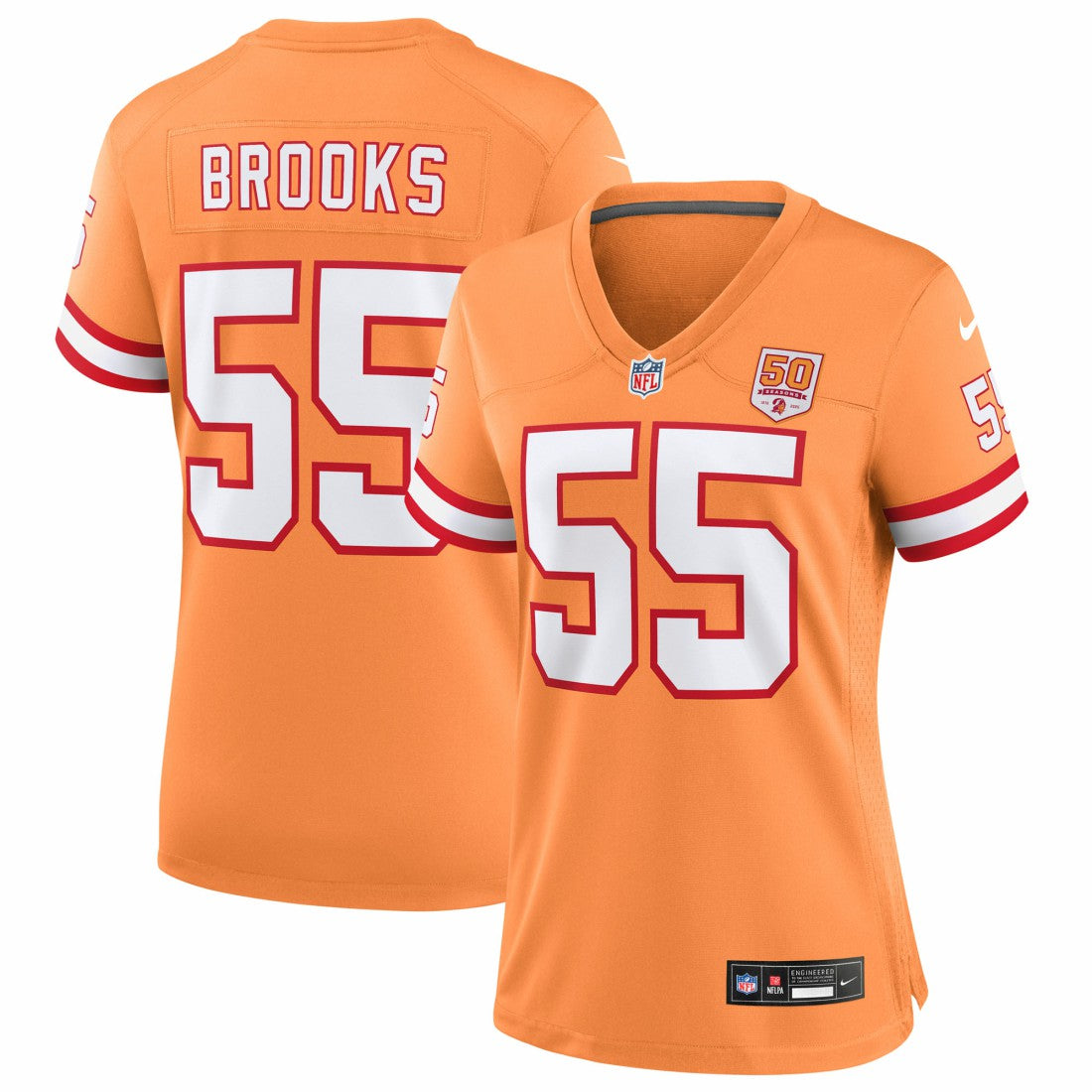 Tampa Bay Buccaneers Derrick Brooks  Women's 50th Season Game Jersey | NFL On sale