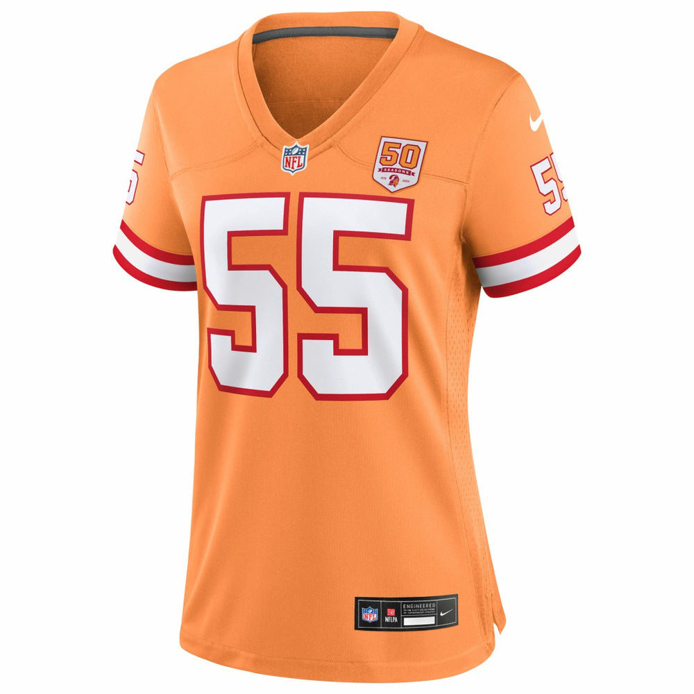 Tampa Bay Buccaneers Derrick Brooks  Women's 50th Season Game Jersey | NFL On sale