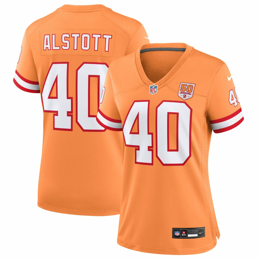Tampa Bay Buccaneers Mike Alstott  Women's 50th Season Game Jersey | NFL New