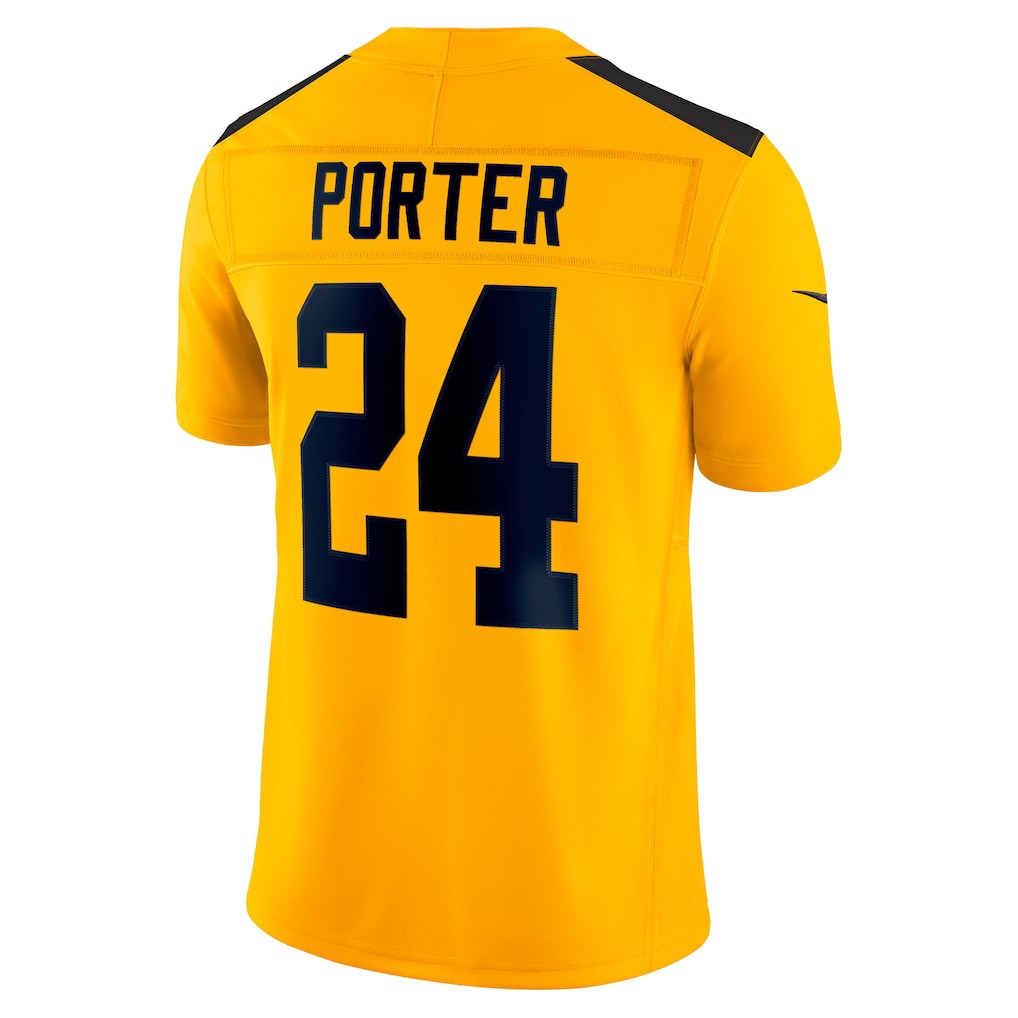 Pittsburgh Steelers Joey Porter Jr.  Alternate 1933 Throwback Vapor F.U.S.E. Limited Jersey | NFL Outlet