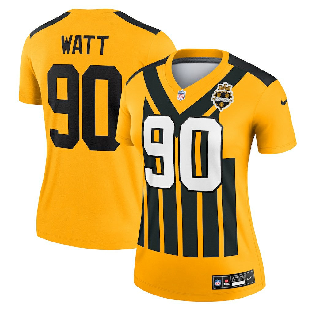 Pittsburgh Steelers T.J. Watt  Women's Alternate 1933 Throwback Legend Player Performance Top | NFL Hot