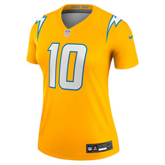 Los Angeles Chargers Justin Herbert  Women's Alternate Charger Power Legend Player Performance Top | NFL Outlet