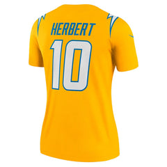 Los Angeles Chargers Justin Herbert  Women's Alternate Charger Power Legend Player Performance Top | NFL Outlet