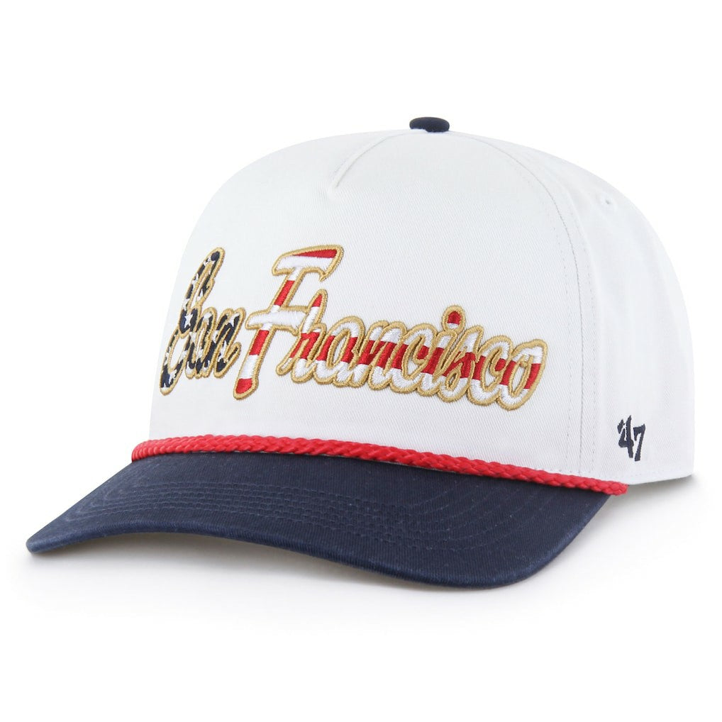 San Francisco 49ers '47 Patriotic Overhand Hitch Adjustable Hat | NFL Sale