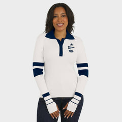 Dallas Cowboys WEAR by Erin Andrews Women's Ribbed Henley Polo Sweater | NFL US