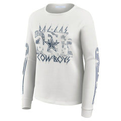 Dallas Cowboys WEAR by Erin Andrews Women's Graphic Waffle Long-Sleeve T-Shirt | NFL Near me