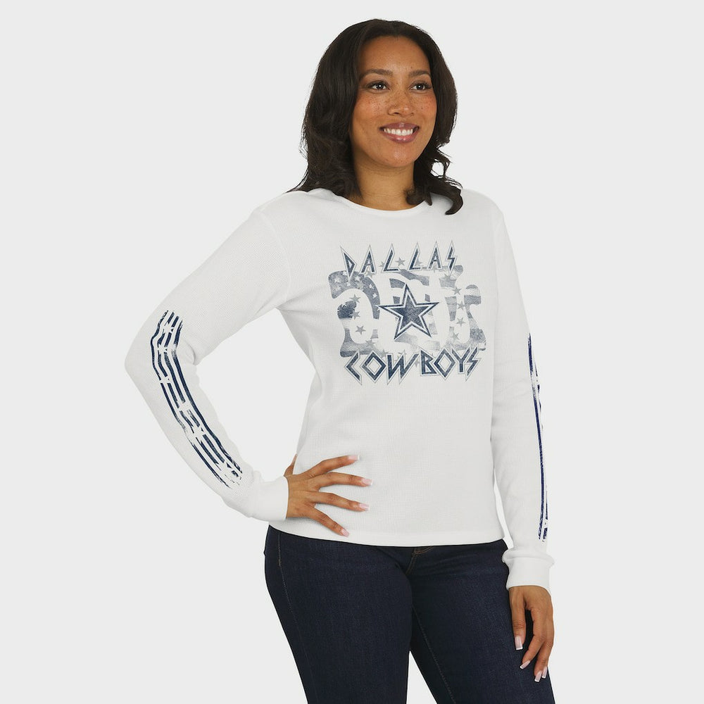 Dallas Cowboys WEAR by Erin Andrews Women's Graphic Waffle Long-Sleeve T-Shirt | NFL Near me