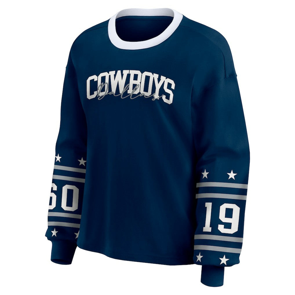 Dallas Cowboys WEAR by Erin Andrews Women's Sport Long-Sleeve T-Shirt | NFL New