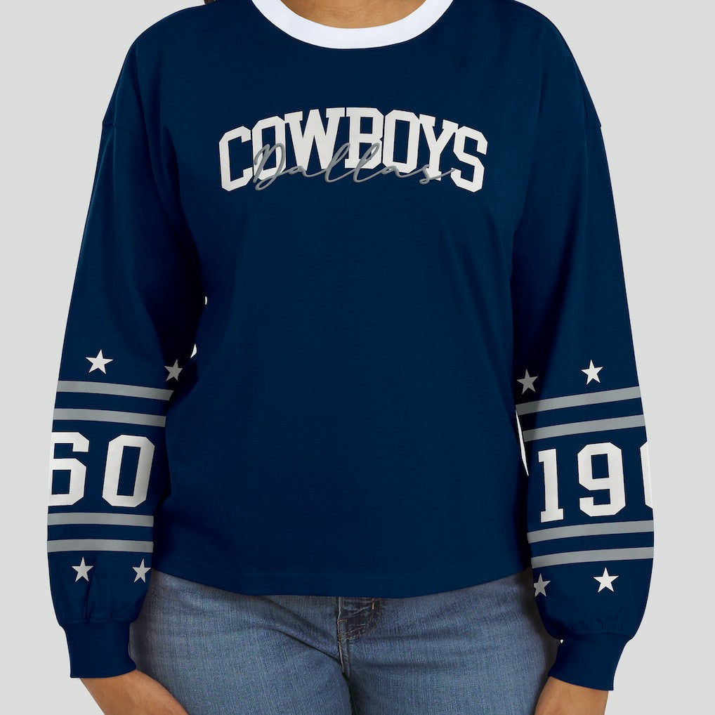 Dallas Cowboys WEAR by Erin Andrews Women's Sport Long-Sleeve T-Shirt | NFL New