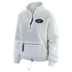 Dallas Cowboys WEAR by Erin Andrews Women's Polar Fleece Half-Zip Jacket | NFL Hot