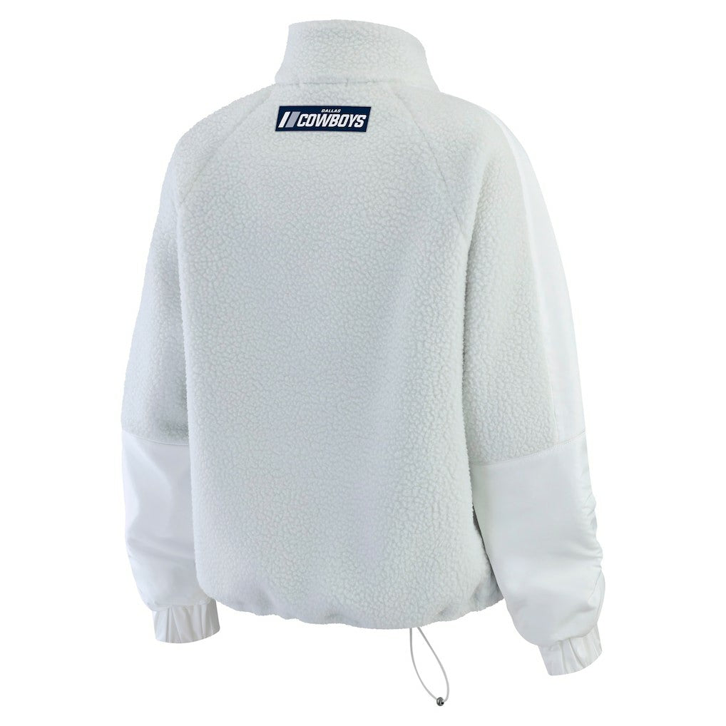 Dallas Cowboys WEAR by Erin Andrews Women's Polar Fleece Half-Zip Jacket | NFL Hot