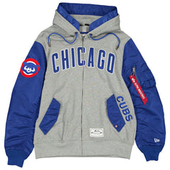 Chicago Cubs New Era x Alpha Industries Full-Zip Hoodie Jacket - MLB Jackets
