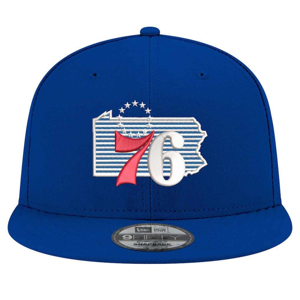 Royal Philadelphia 76ers State Pride 9FIFTY Snapback Hat | NBA