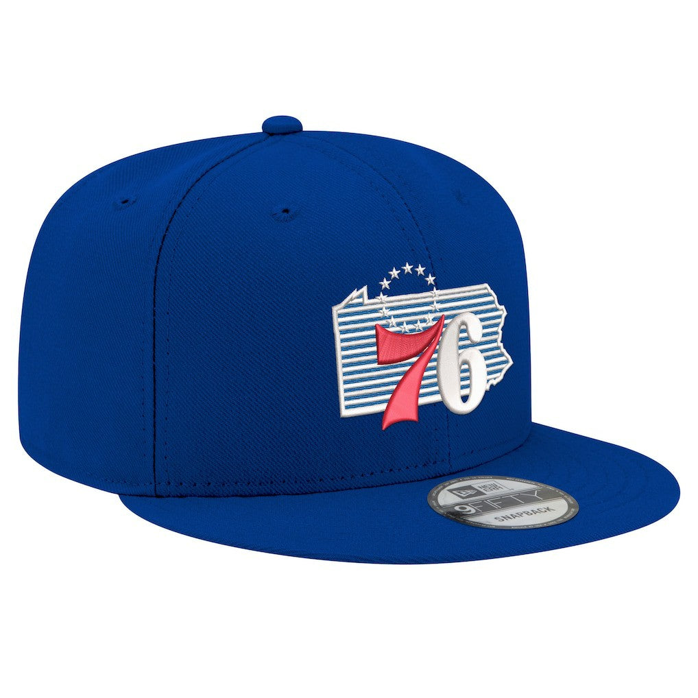 Royal Philadelphia 76ers State Pride 9FIFTY Snapback Hat | NBA