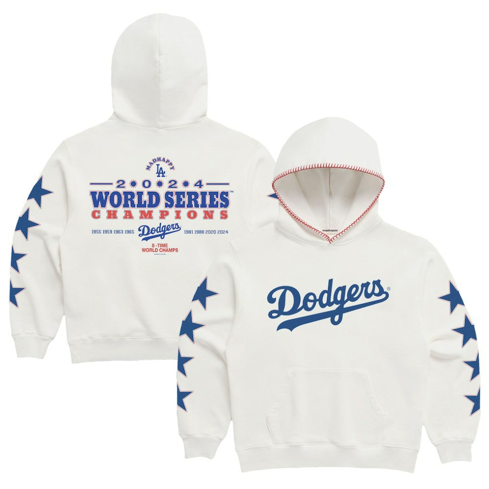Los Angeles Dodgers Madhappy 2024 World Series Champions Star Pullover Hoodie - MLB Hoodies