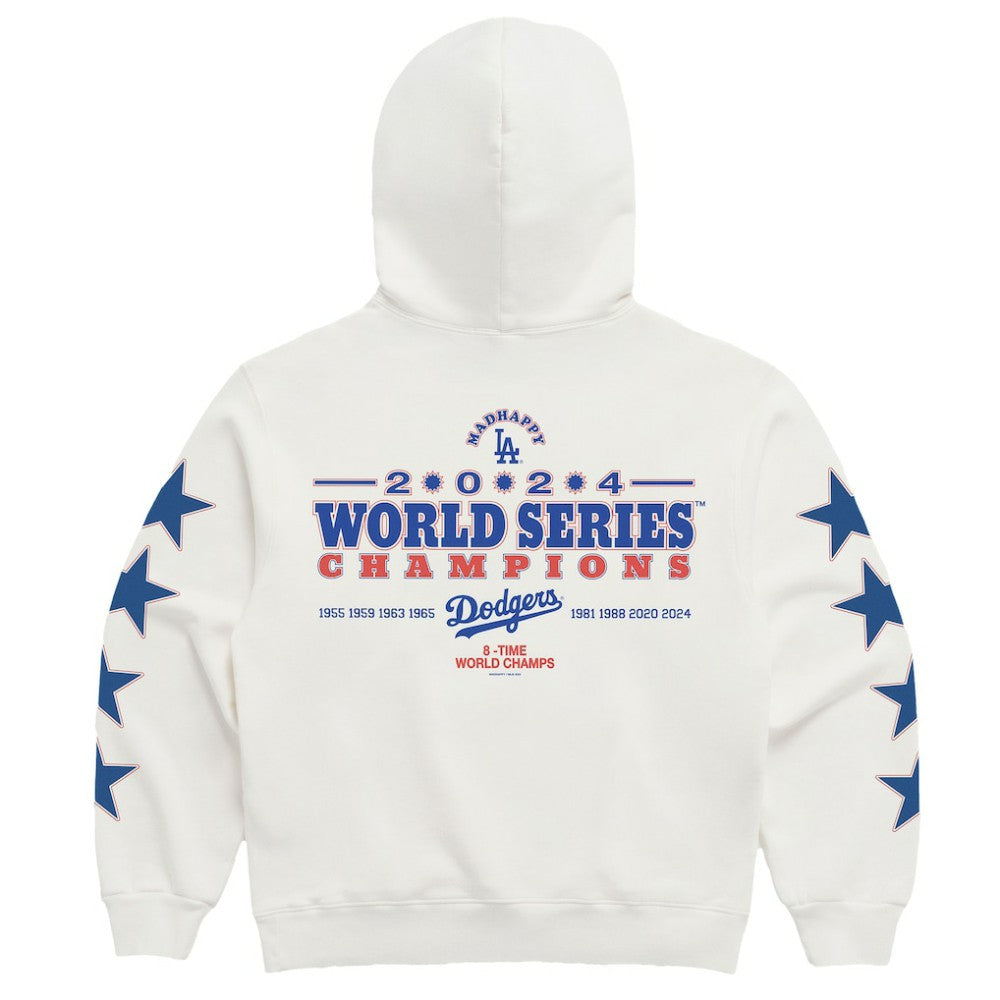 Los Angeles Dodgers Madhappy 2024 World Series Champions Star Pullover Hoodie - MLB Hoodies