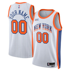 White New York Knicks Unisex 2024/25 Custom Swingman Jersey | NBA