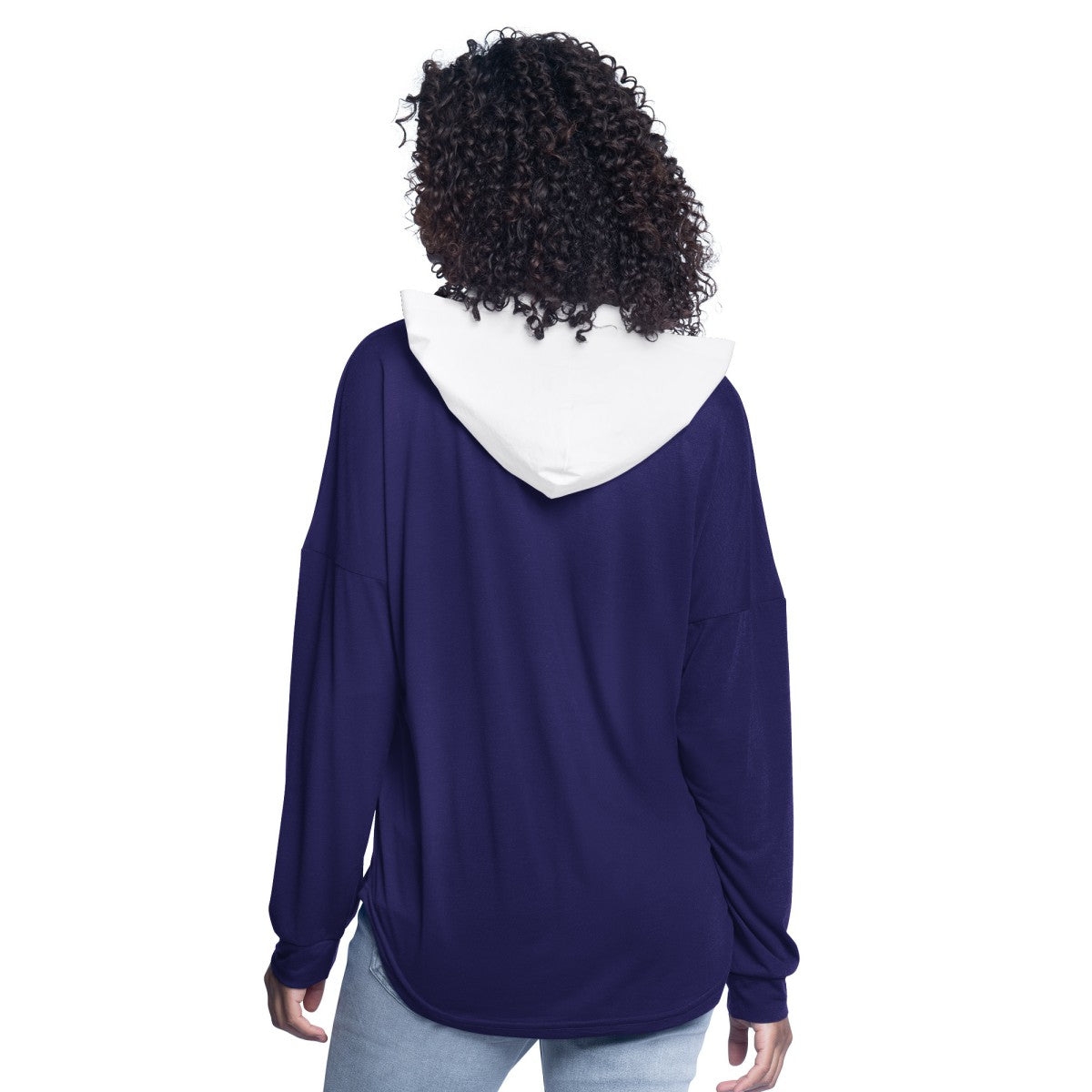 Purple Phoenix Suns G-III 4Her by Carl Banks Women's Bench Player Oversized Long Sleeve Hooded Top | NBA