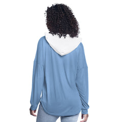Light Blue Memphis Grizzlies G-III 4Her by Carl Banks Women's Bench Player Oversized Long Sleeve Hooded Top | NBA