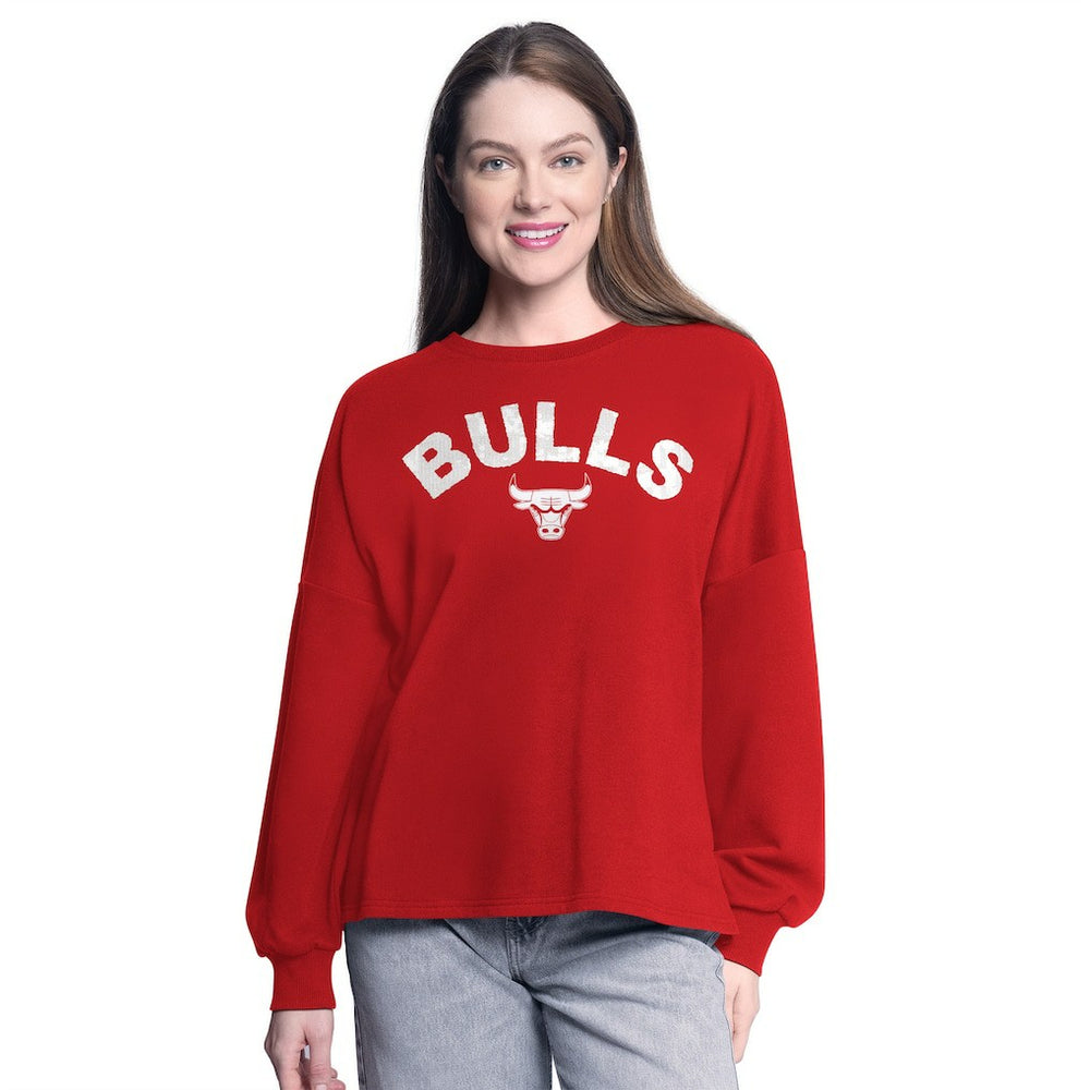 Red Chicago Bulls G-III 4Her by Carl Banks Women's Athletic Pullover Sweatshirt | NBA