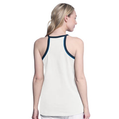 White Minnesota Timberwolves G-III 4Her by Carl Banks Women's Curveball Racerback Scoop Neck Slub Tank Top | NBA