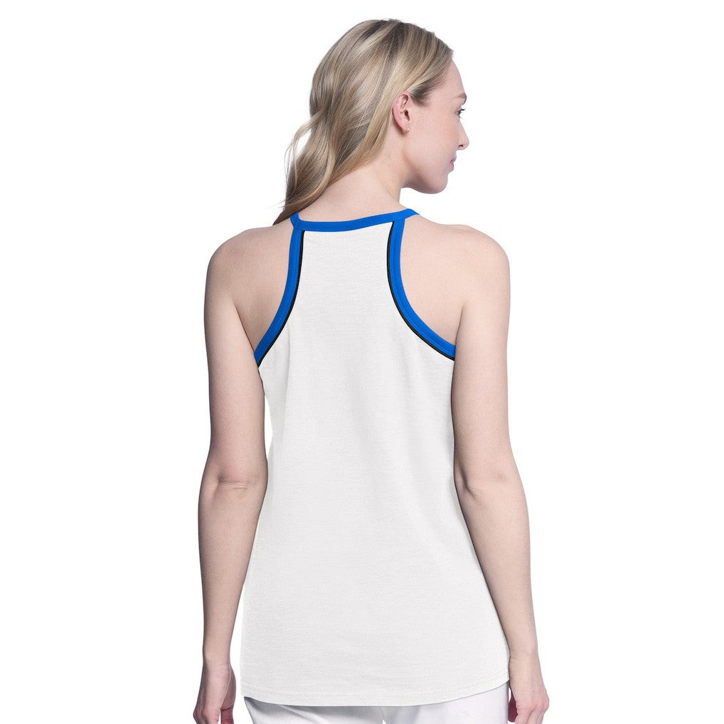 White Orlando Magic G-III 4Her by Carl Banks Women's Curveball Racerback Scoop Neck Slub Tank Top | NBA