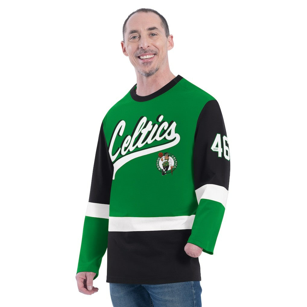 Green Boston Celtics G-III Sports by Carl Banks Adaptive Rugby Long Sleeve Top | NBA