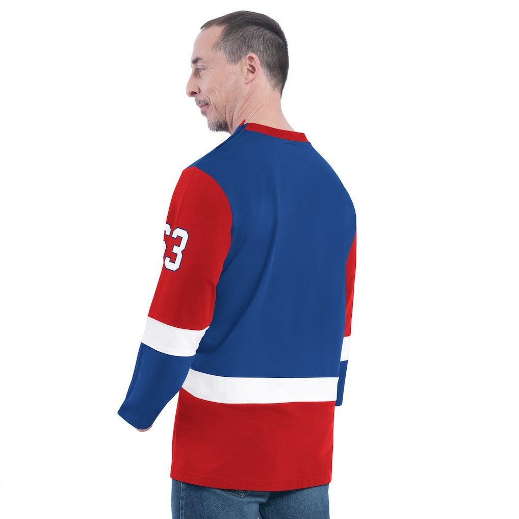 Royal Philadelphia 76ers G-III Sports by Carl Banks Adaptive Rugby Long Sleeve Top | NBA