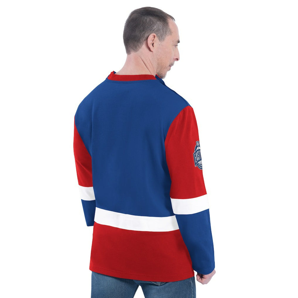 Royal Philadelphia 76ers G-III Sports by Carl Banks Adaptive Rugby Long Sleeve Top | NBA