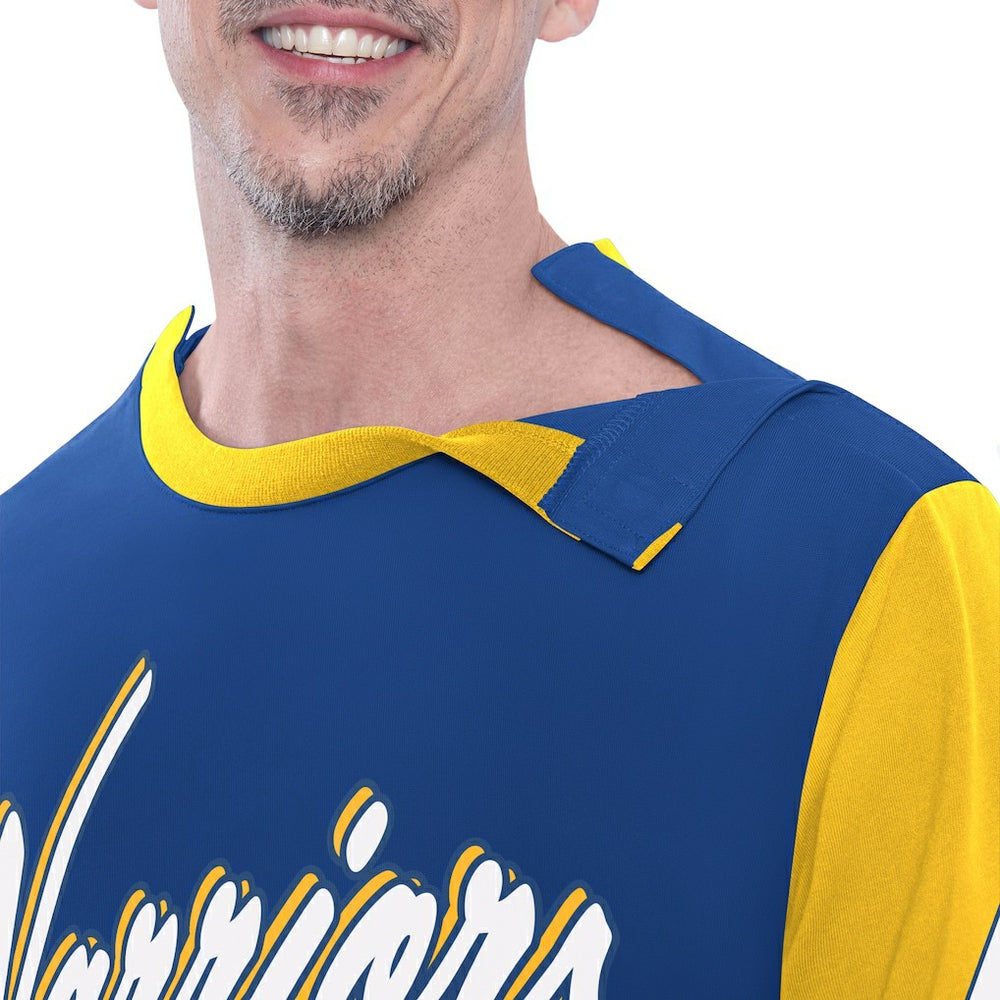 Royal Golden State Warriors G-III Sports by Carl Banks Adaptive Rugby Long Sleeve Top sale | NBA