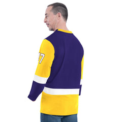 Purple Los Angeles Lakers G-III Sports by Carl Banks Adaptive Rugby Long Sleeve Top | NBA